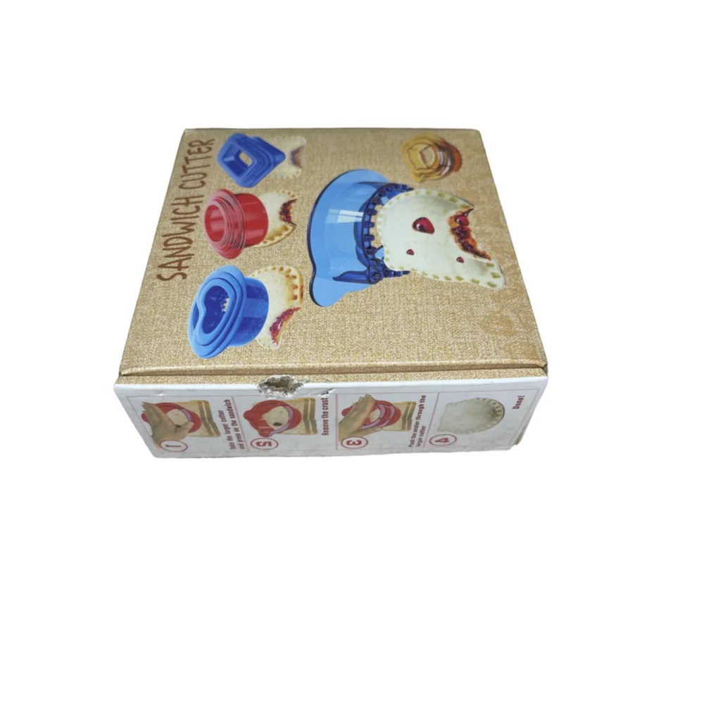 Square Sandwich Cutter Blue Two Sizes
